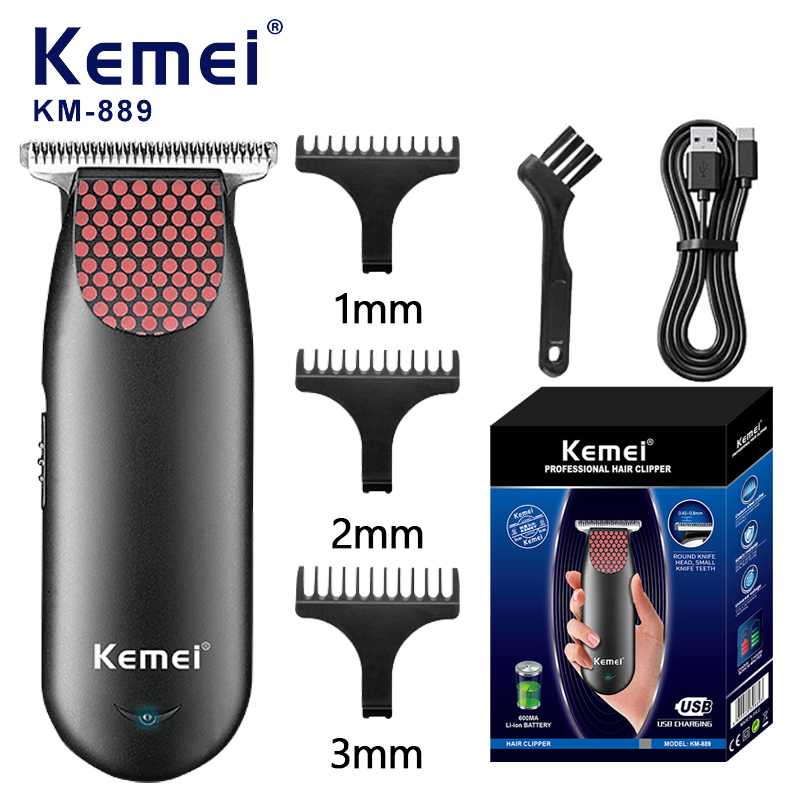 Beard Trimmer Cordless - Kemei 889 Professional Pocket Cordless Hair