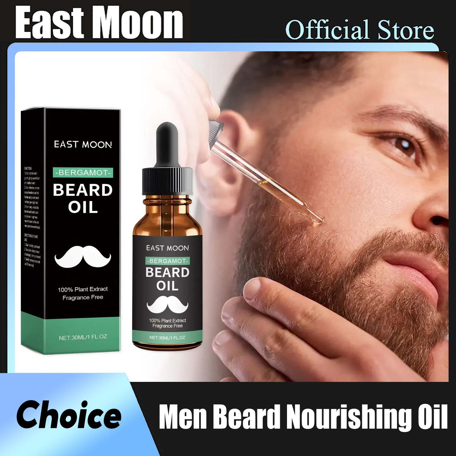 Beard Oil Growth - Men Beard Nourishing Oil Trim Care
