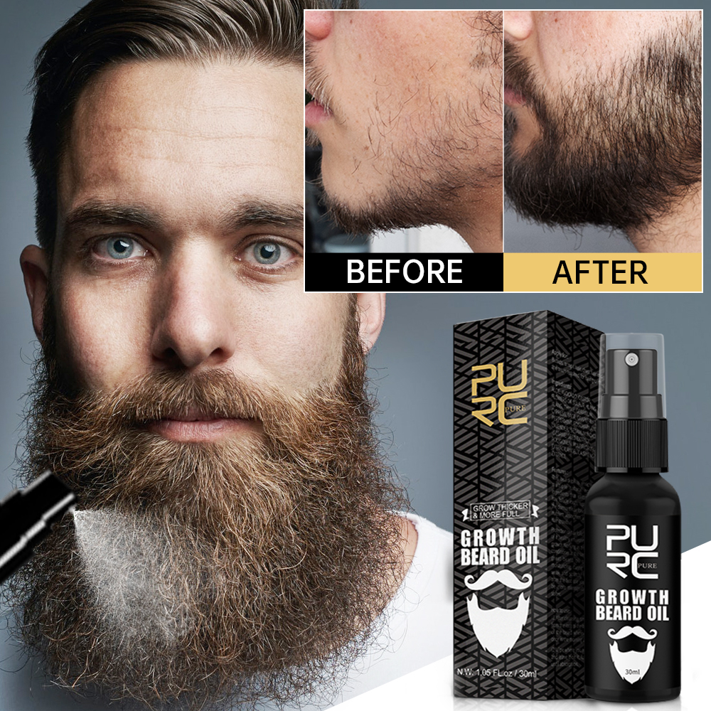 Mens Grooming Treatment - PURC Beard Growth Oil for Men