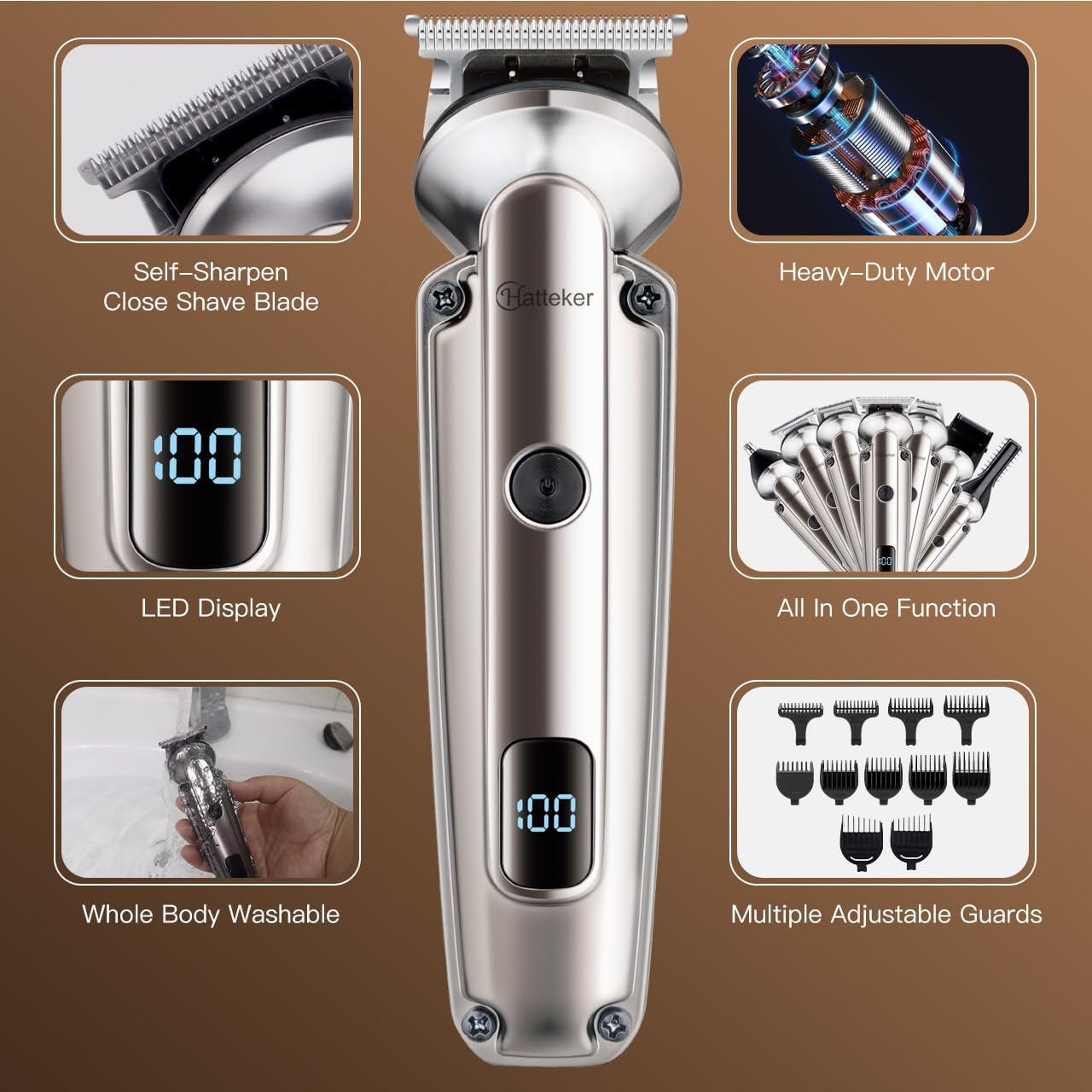 7-in-1 Beard Trimmer for Men,  – обзор и цена Men Grooming Full Body