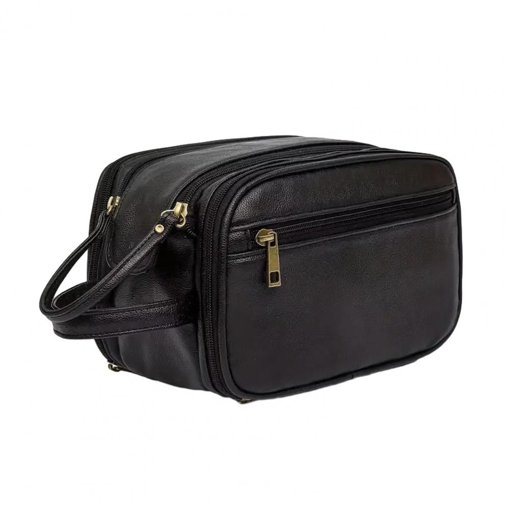 Travel Makeup Bag Faux Leather – обзор и цена Men'S Grooming Bag