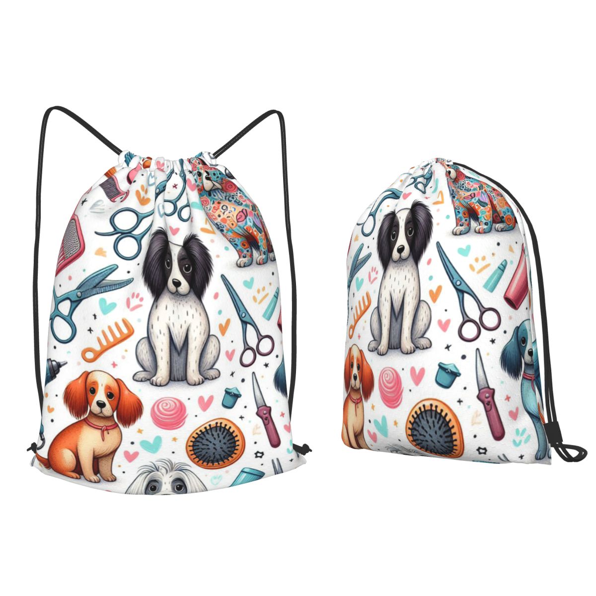 Dog Grooming Printed Backpacks – обзор и цена Men'S Grooming Bag