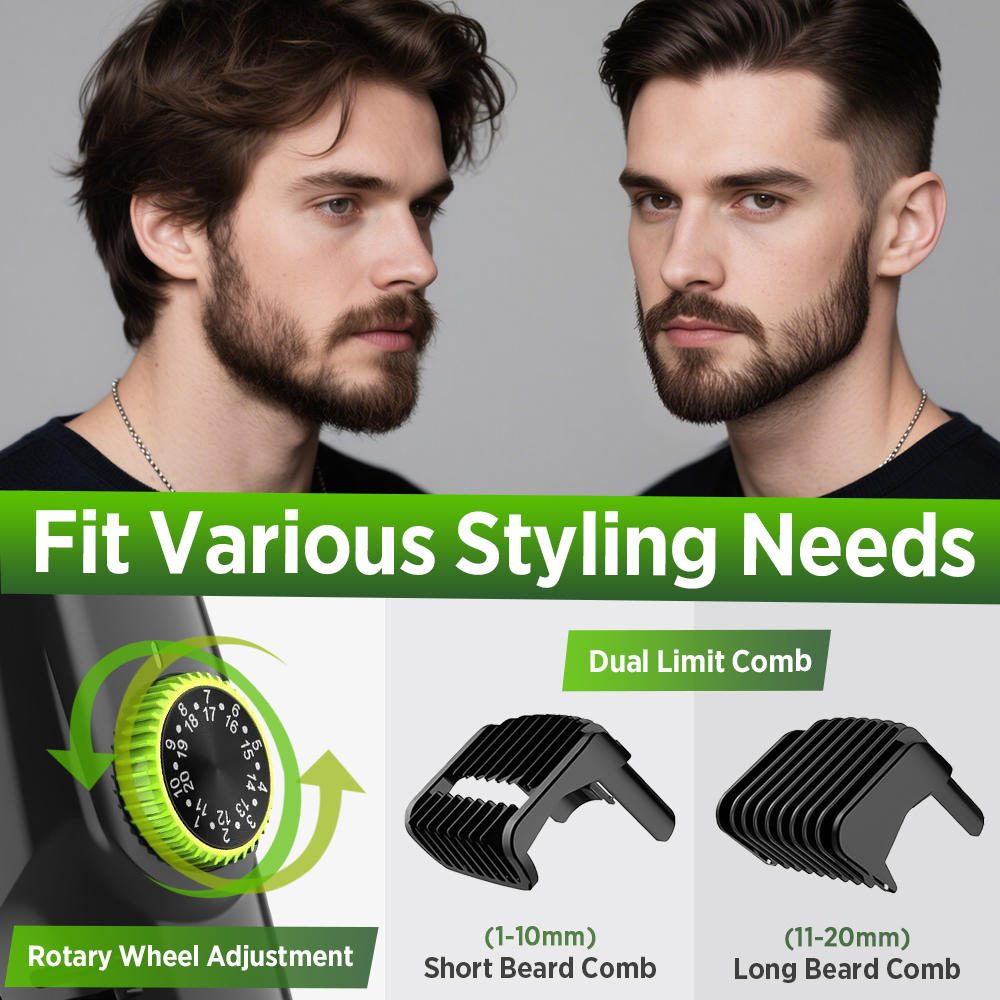 Cordless Men's Vacuum Beard Tr – обзор и цена Beard Trimmer Cordless