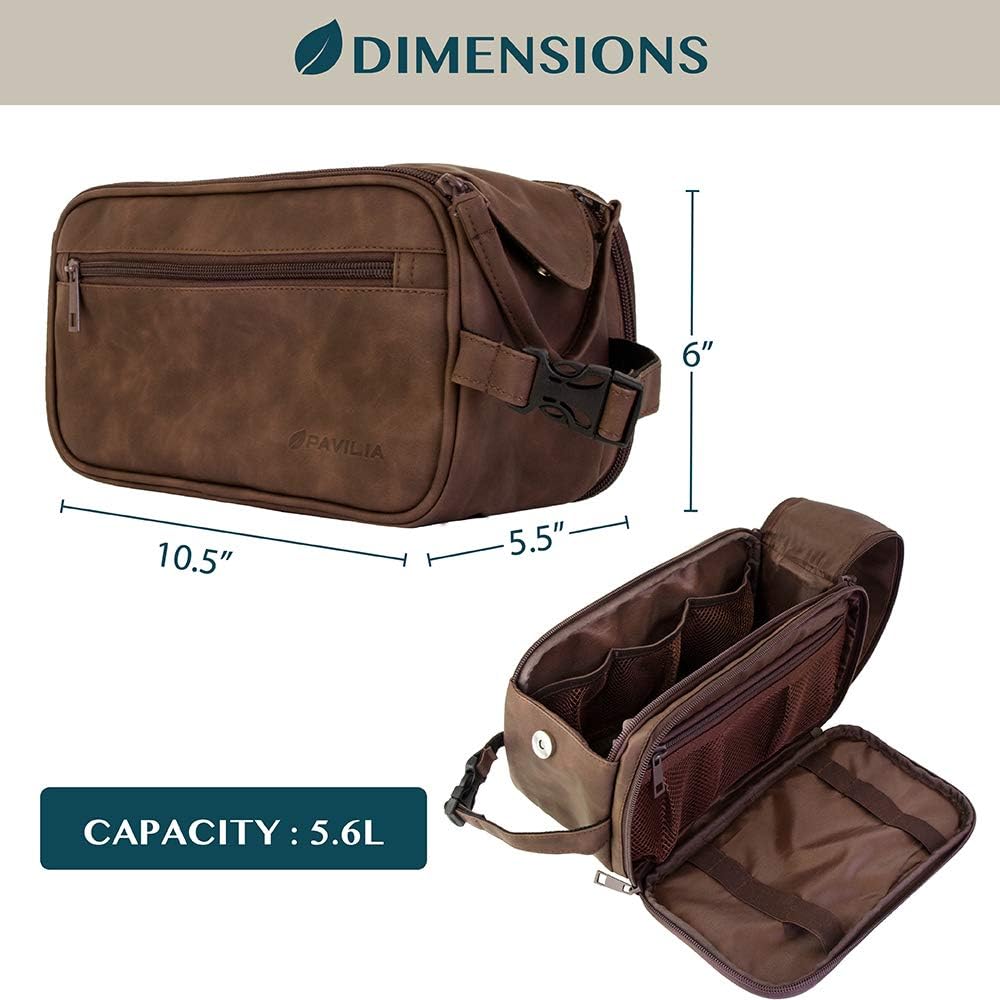 PAVILIA Toiletry Bag for Men,  – обзор и цена Men'S Grooming Bag