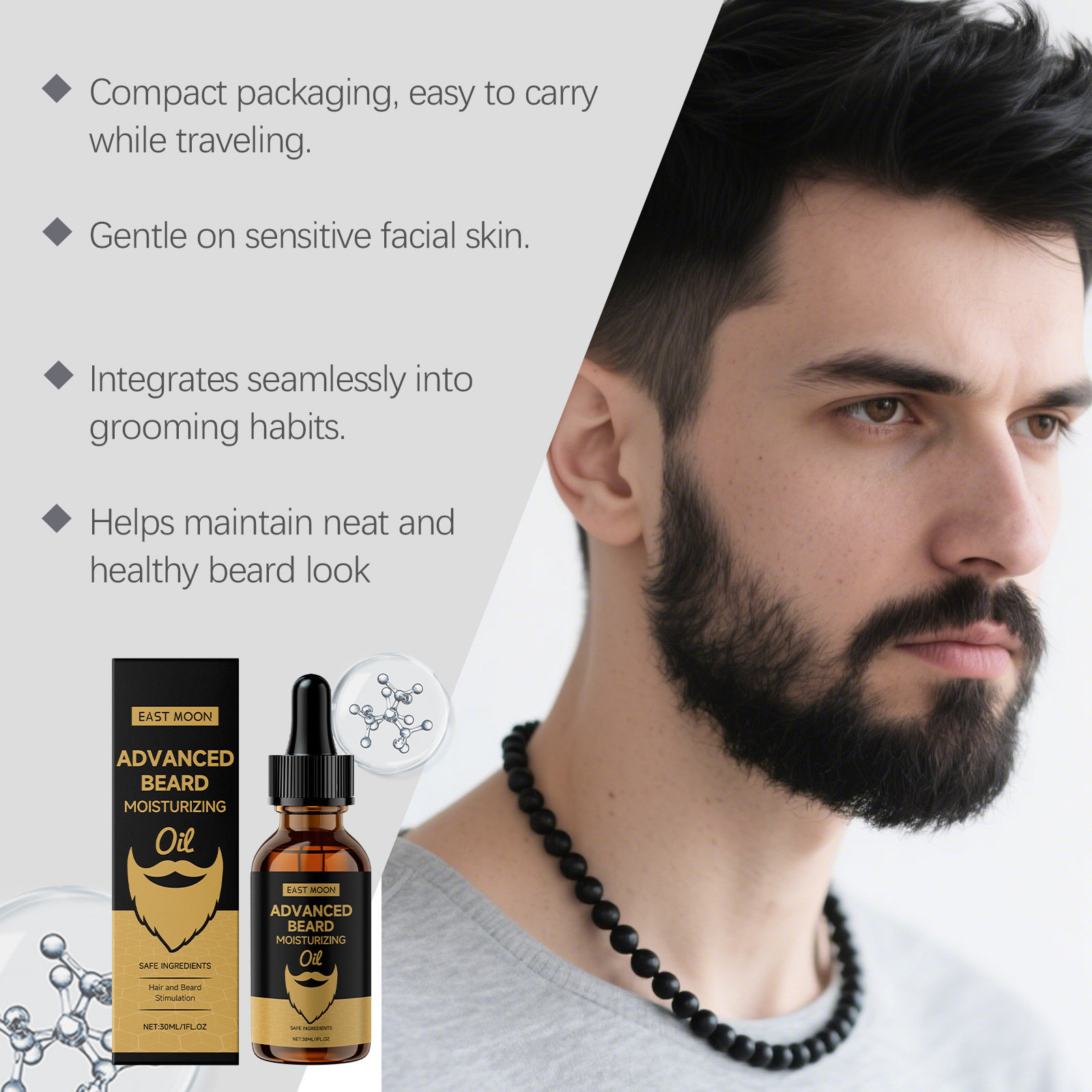 East Moon Rosemary Beard Softe – обзор и цена Beard Oil Growth