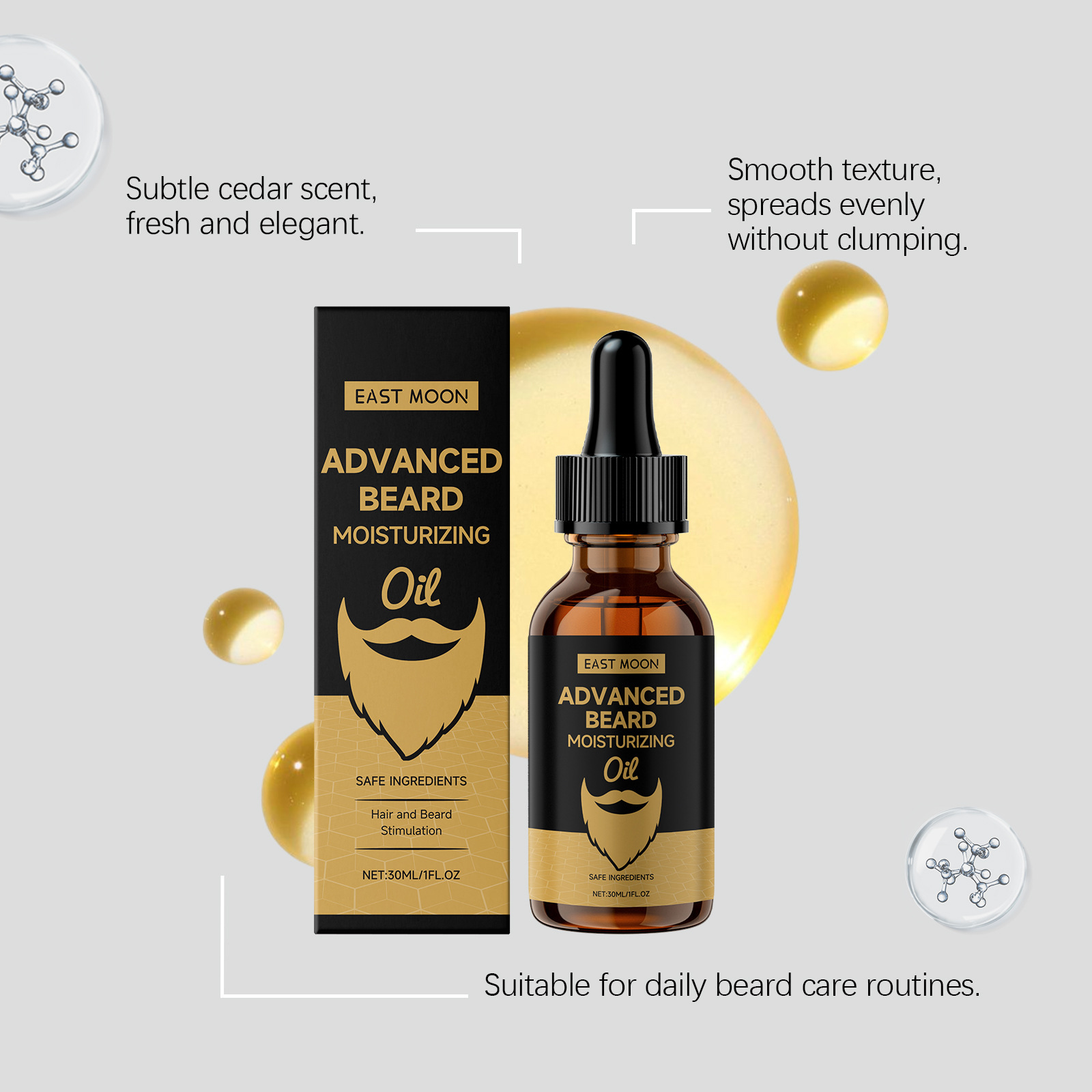 East Moon Rosemary Beard Softe – обзор и цена Beard Oil Growth