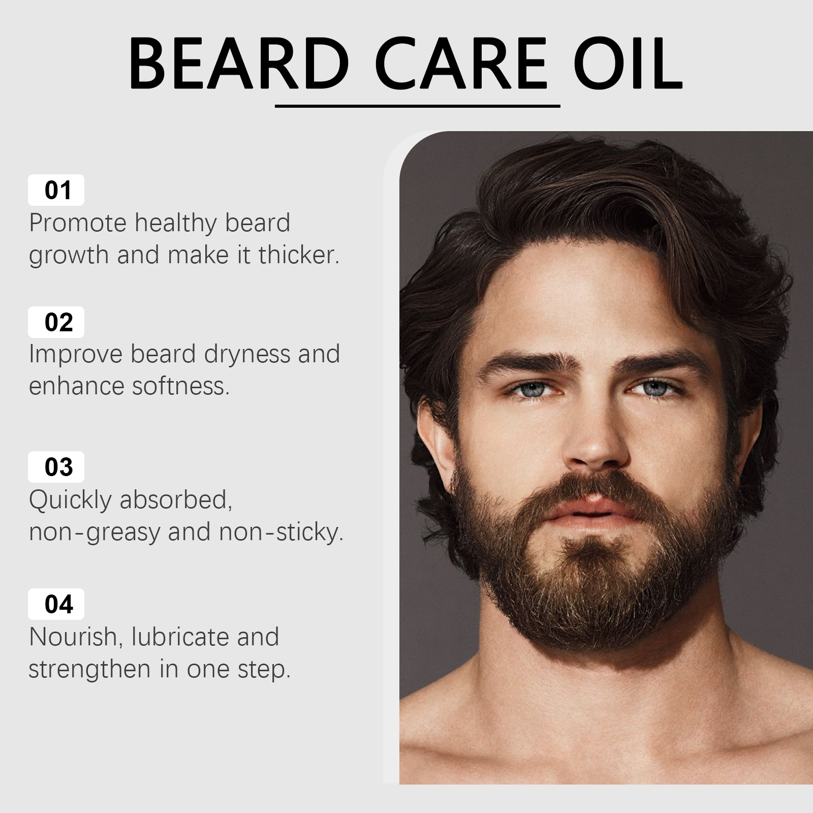 Men Beard Oil Enhance Mustache – обзор и цена Beard Oil Growth