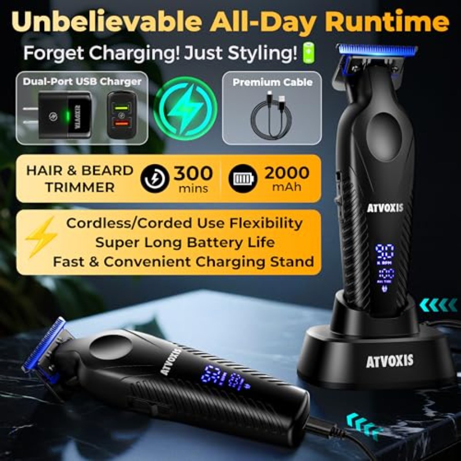 Zero Gap 9000 RPM Brushless Pr – обзор и цена Beard Trimmer Cordless