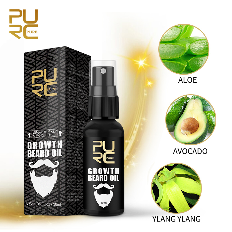 PURC Beard Growth Oil for Men  – обзор и цена Mens Grooming Treatment