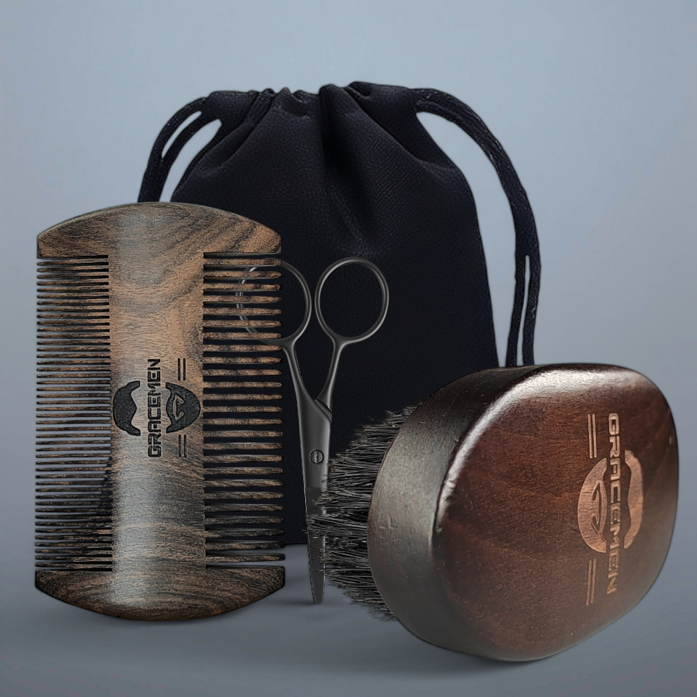 Gracemen Beard Kit - Retro Bea – обзор и цена Men'S Grooming Bag