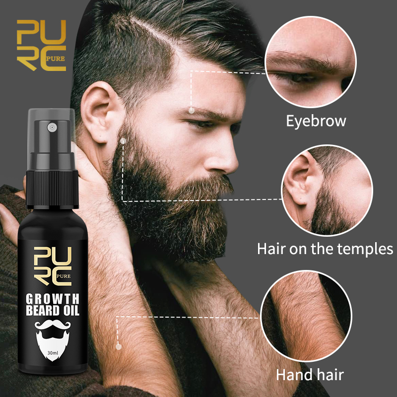 PURC Beard Growth Oil for Men  – обзор и цена Mens Grooming Treatment