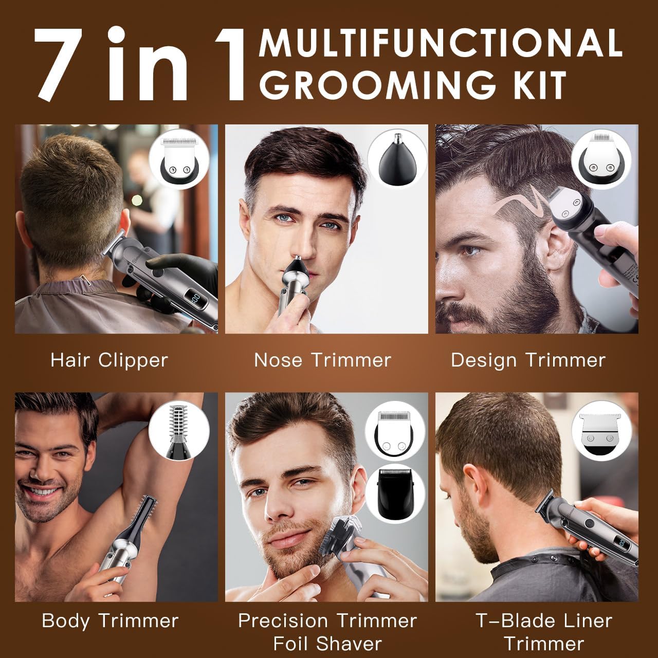 Waterproof Beard Trimmer for M – обзор и цена Men Grooming Full Body