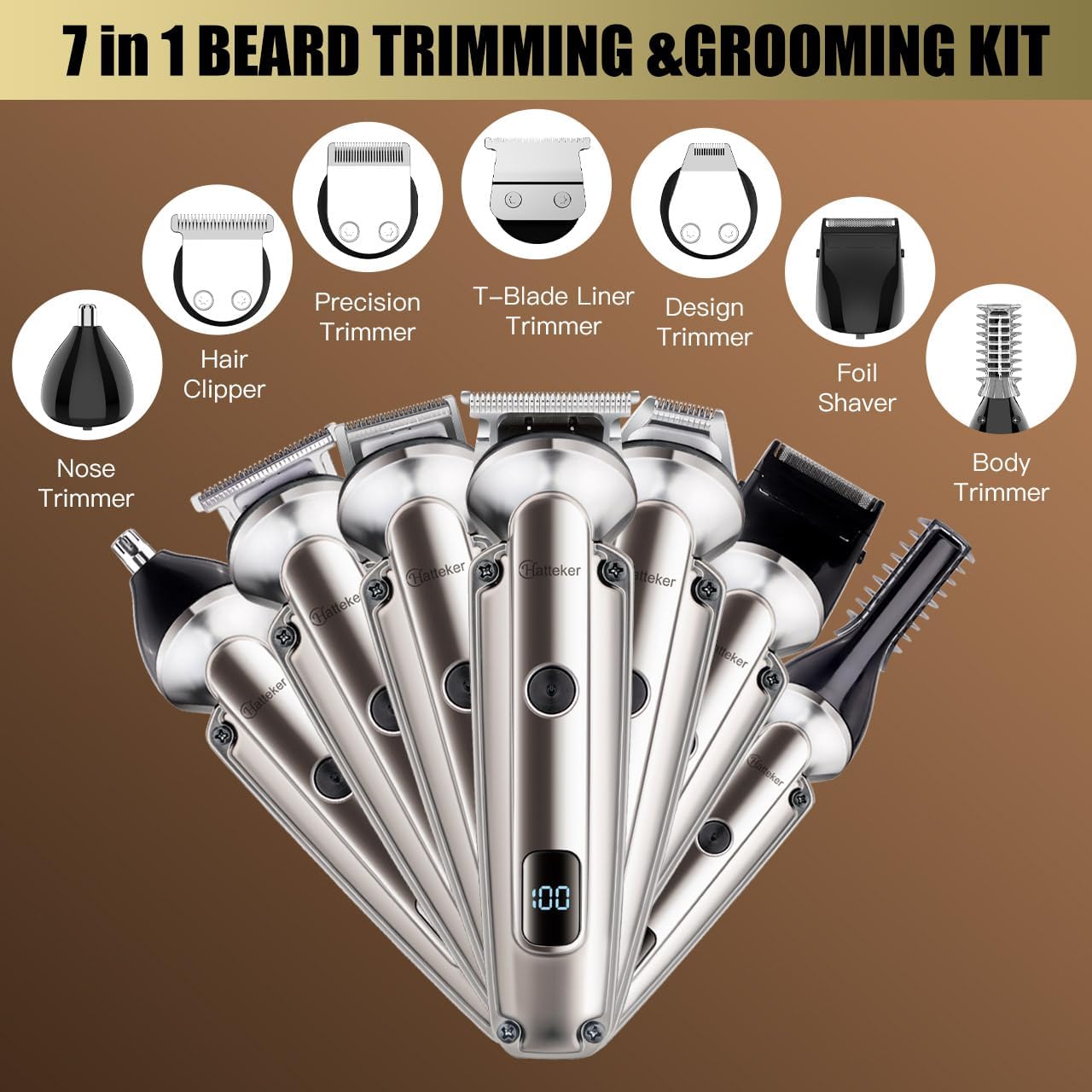 Waterproof Beard Trimmer for M – обзор и цена Men Grooming Full Body