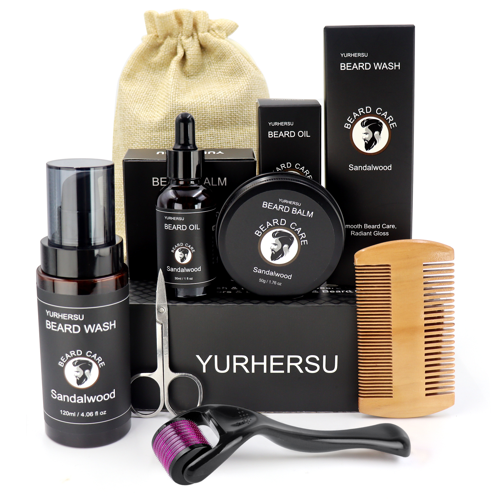 7Pcs Beard Care Kit for Men, G – обзор и цена Men'S Grooming Bag