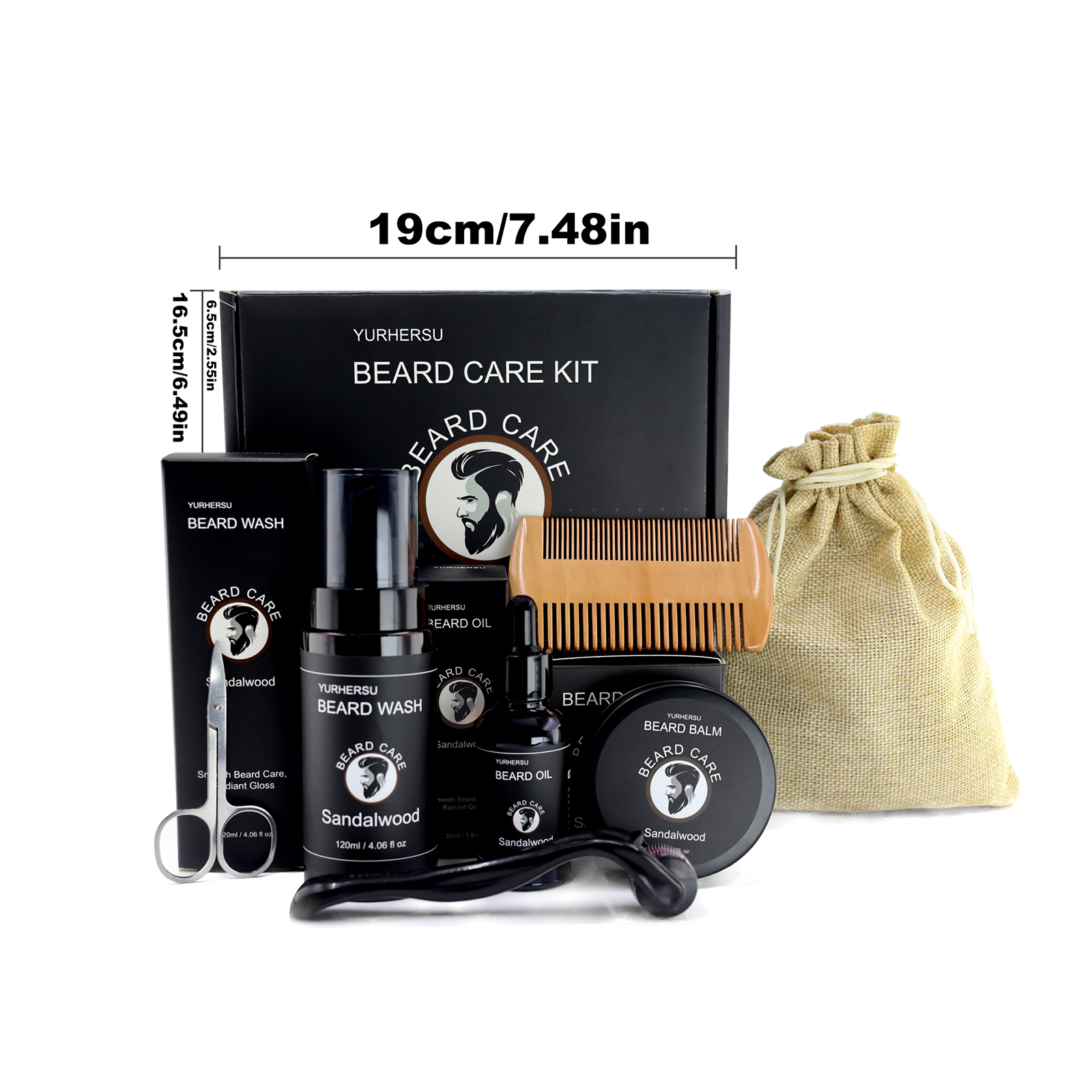 7Pcs Beard Care Kit for Men, G – обзор и цена Men'S Grooming Bag